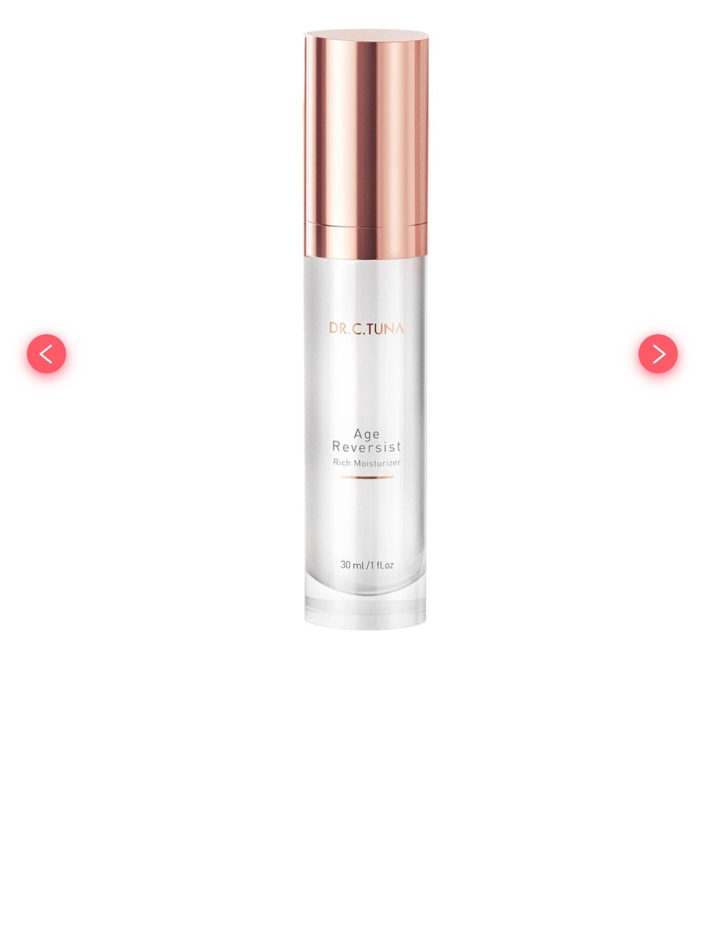 Farmasi Rose Gold and White Moisturizer Bottle